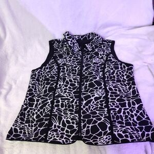 Black and White Women's Vest